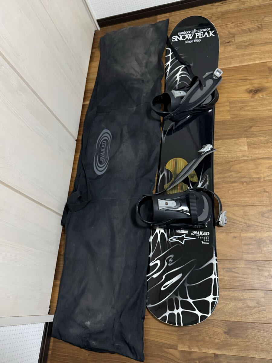 【美品】 kissmark NAKED スノーボード、ビィンディングセット YONEX×KISSMARK バインディング付スノーボードセット ヨネックス