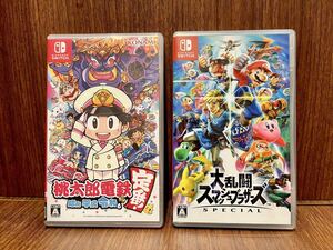 K11/【中古品】任天堂 ソフト 桃太郎電鉄 大乱闘スマッシュブラザーズ 2枚 セット Nintendo Switch 桃鉄