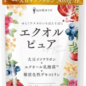 エクオルピュア 30日分 エクオール 乳酸菌 100mg イソフラボン