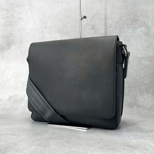 未使用級◆LOUIS VUITTON ルイヴィトン ロマン PM タイガ ショルダーバッグ アルドワーズ ブラック メンズ BA5113