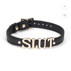 牛革 隠語チョーカー SLUT リーベゼーレDEMON'S KISS