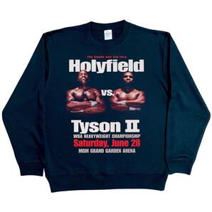 タイソンVSホリフィールド2 【Lサイズ】トレーナー ブラック