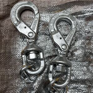 鉄骨鳶・スイベルフックハイカップリング付き 3.2tラッチロックカップリング 回転吊り具