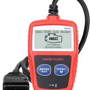 Advanced Car Diagnostic Tool Plus 2024年モデル MS309 OBD2 OBDII EOBD 故障コード リーダー エンジンチエック リセット 外車・国産車