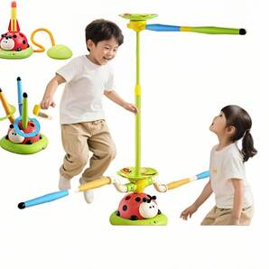 5-in-1 縄跳びマシン エアー遊具 室内用 自動縄跳び 子供 運動玩具 年齢調整可能 3-12歳 安全設計 跳び方指導機能付き