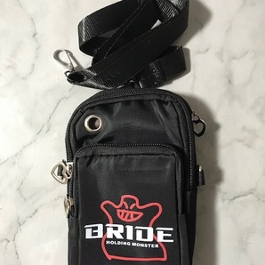 誰も持ってない?さり気なく目立つ!BRIDE ブリッドロゴ 小型・軽量、スマホ・財布入れ、ポーチ ショルダーバッグ ワイスピ スポコン