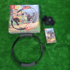 Nintendo Switch ニンテンドースイッチ ソフト リングフィットアドベンチャー 動作確認済み 人気ソフト レッグバンド リングコン 箱あり