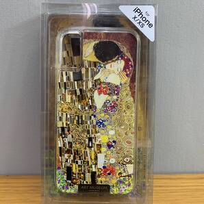 ★Ω 送料無料 iPhone X/XSスマホ スマートフォン ケース【グスタフ・クリムト/接吻】 画面サイズ 5.8インチ 41110M22