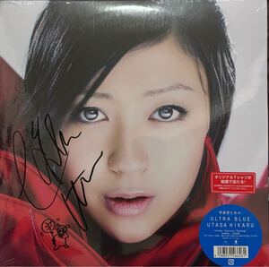 ULTRA BLUE LP с автографом Хикару Утада