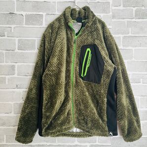 【Field Core】フィールド コア ワークマン ダイヤフリース 2239 裏アルミ ジャケット ジャンパー ブルゾン 防寒着 アウター 緑