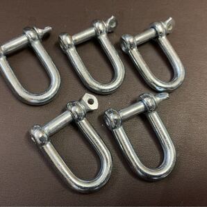 6mmメッキシャックル 5個セット くくり罠に