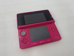 9/109☆Nintendo 3DS CTR-001 ピンク 本体のみ SDカード 4BG 初期化済み 難あり 写真追加あり☆あ1