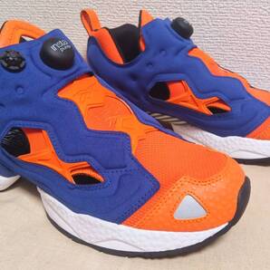 REEBOK INSTAPUMP FURY 95 リーボック インスタポンプフューリー オレンジ×ブルー US8.5(26.5cm) スニーカー 100069779 送料無料 美中古品