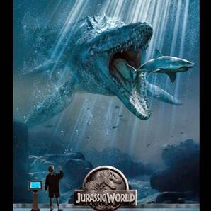 大型60cm!! / アメリカ看板シリーズ / ジュラシックワールド モササウルス USA広告 / 新品看板 / 送料無料・匿名配送します