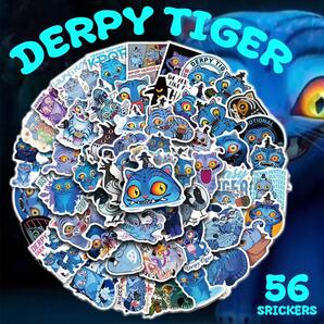 ダーピータイガー ステッカー 56枚セット Derpy Tiger K-Pop Demon Hunters アニメ 映画 防水 シール 韓国 キャラクター グッズ