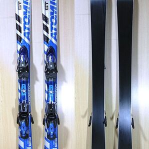 ◆ 送料込!メンテ済!即滑走OK!ATOMIC/アトミック 大人用 120cm ショートスキー板 初心者やファミリーに最適! 検)123/125/ミッドスキー