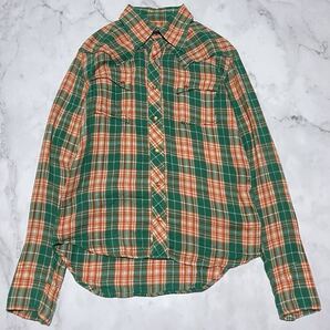 TMT ティーエムティー 名作 初版 オリジナル チェック柄 ダブルガーゼシャツ ウエスタンシャツ チェックシャツ Mサイズ