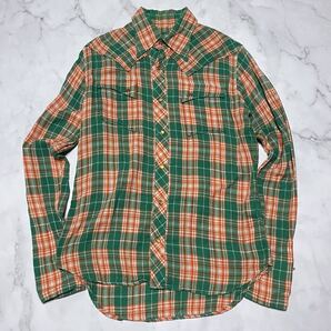 TMT ティーエムティー 名作 初版 オリジナル チェック柄 ダブルガーゼシャツ ウエスタンシャツ チェックシャツ Lサイズ