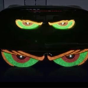デビルアイ 12×30cm XL9 green 2枚セット USB 5v デーモンアイ LED 旧車 デコトラ
