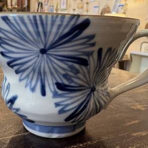 ★軽楽の器 染付花絵軽楽 軽量マグカップ 美濃焼 日本製★和風