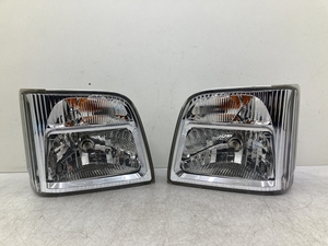 美品 割れ無 TT1 サンバー 純正 ハロゲン ヘッドライト 左右セット レベ無 MITSUBA VC02-001 TT2 TV1 TV2 TW1 TW2 (W1670)