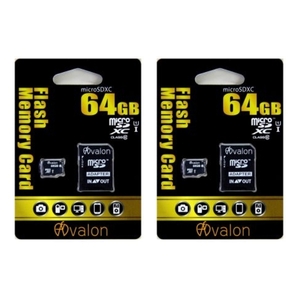 2枚セット microSDXCカード 64GB 台湾製 RITEK製造 AMSDXC-064GCL10 UHS-I SDアダプタ付 マイクロSD