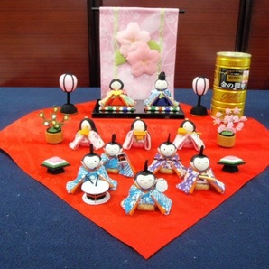 即納!!●送料込み●新品♪47幅 ちりめん ひな人形 10人揃い お雛様 雛人形 京都龍虎堂●ひな祭り