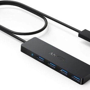 Anker USB3.0 ウルトラスリム 4ポートハブ USB ハブ 60cm ケーブル 5Gbps高速転送 バスパワー 軽量 コンパクト MacBook/iMac/Surface Pro