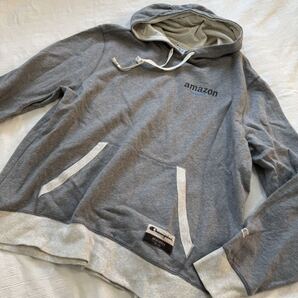 ヴィンテージ Champion チャンピオン amazon アマゾン◆サイズXL 企業ロゴ スウェット トレーナー グレー パーカー フーディー y25110308