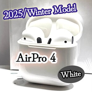 最新版★ワイヤレスイヤホン【AirPro4】ホワイト 箱なし発送 オートペアリング Bluetooth