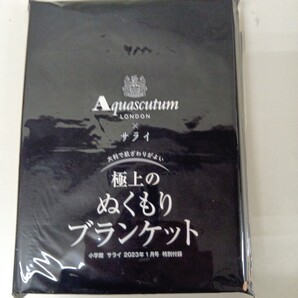 サライ 2023年 1月号 【付録】 アクアスキュータム 極上のぬくもり ブランケット 未開封
