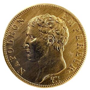 フランス ナポレオン1世 40フラン金貨 AN14 A 無冠 レプリカコイン