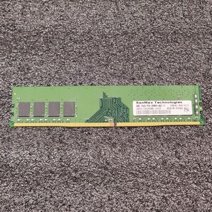 SanMax DDR4-2666MHz 8GB (8GB×1枚キット) SMD4-U8G48ME-26VR 動作確認済み デスクトップ用 PCメモリ