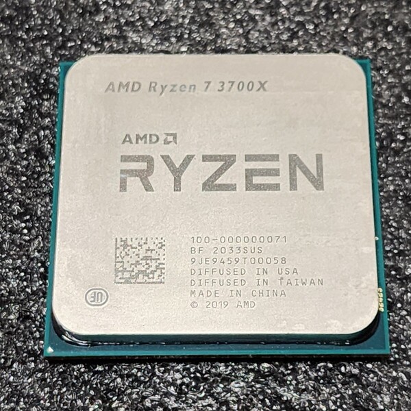 CPU AMD RYZEN7 3700X 3.6GHz 8コア16スレッド Socket AM4 PCパーツ 動作確認済み