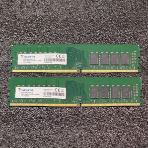ADATA DDR4-2666MHz 32GB (16GB×2枚キット) AD4U2666316G19-B 動作確認済み デスクトップ用 PCメモリ