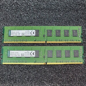 Kingston DDR4-2133MHz 16GB (8GB×2枚キット) KVR21N15S8/8 動作確認済み デスクトップ用 PCメモリ