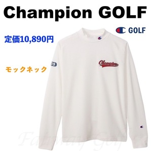 ■【L】定価10,890円 チャンピオン ゴルフ Champion GOLF モックネックシャツ 白■