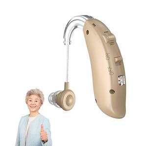 集音器 高齢者 充電式 耳掛けタイプ 4段階音量調節 4種類モード 軽量
