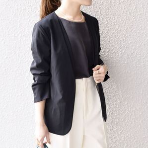 SHIPS シップス UV/吸水速乾/接触冷感 FUNCTION ノーカラージャケット ladies レディース カジュアル フォーマル price:¥19,910 S