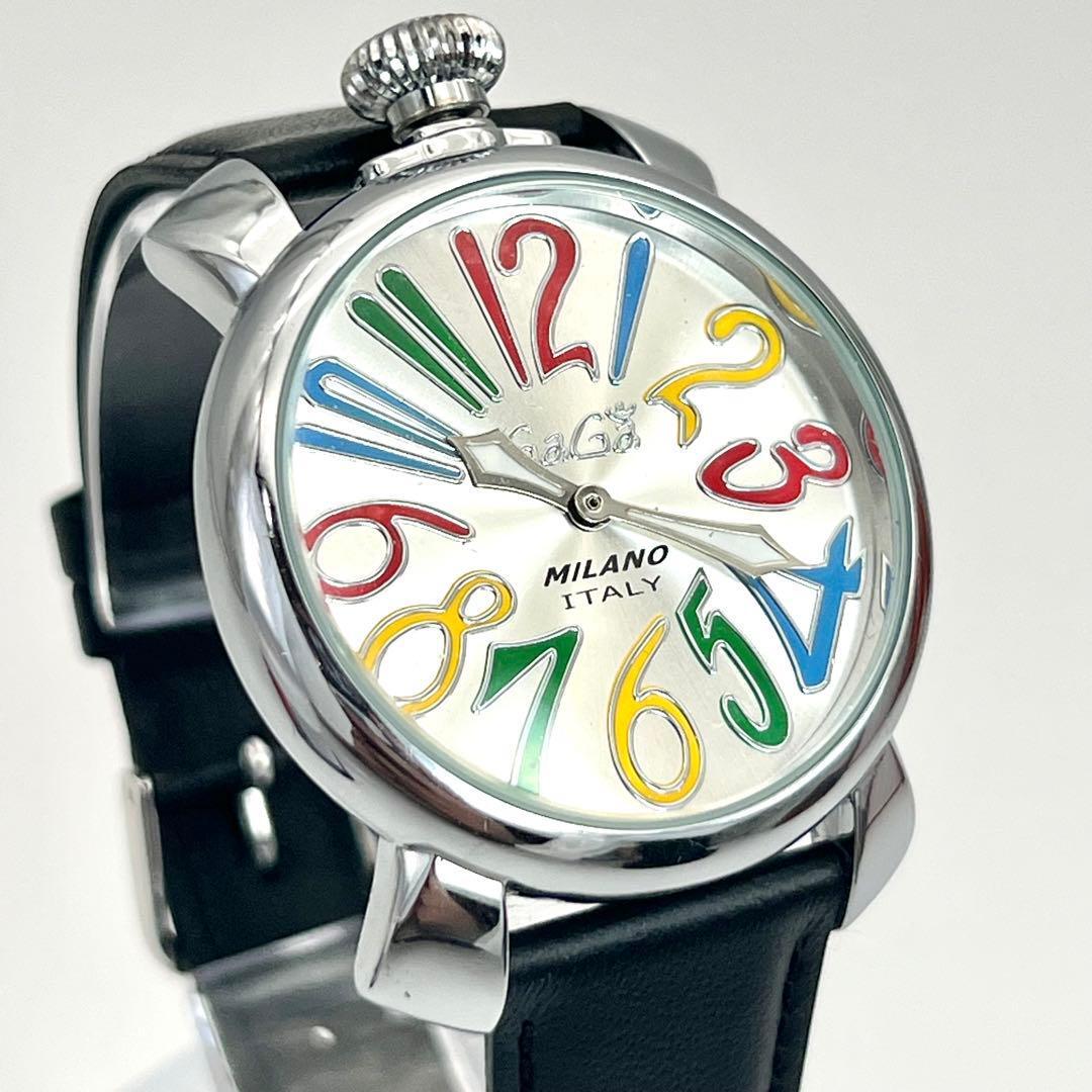 GagaMilano マヌアーレ40 シルバー文字盤 レッドベルト imgrc0076246694.jpg
