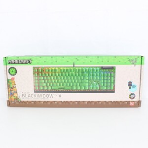 【新品未開封】Razer BlackWidow V4 X Green Switch Minecraft Edition RZ03-04704100-R3M1 メカニカルゲーミングキーボード