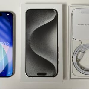 iPhone15 Pro 512GB ホワイトチタニウム MTUJ3J/A バッテリー88%