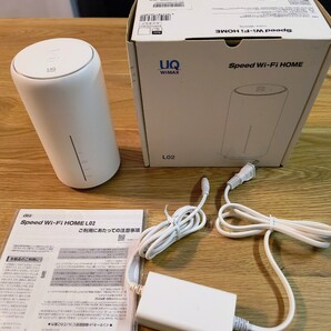 月額0円からインターネット povo2.0 IIJmio 設定済み Simフリー Speed Wi-Fi HOME L02 WiMax ホームルーター HWS33SWU ホワイト 動作品