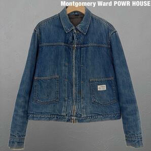 size50 POWR HOUSE 60s 101 デニムジャケット モンゴメリーワード パワーハウス 40s 50s vintage ビンテージ
