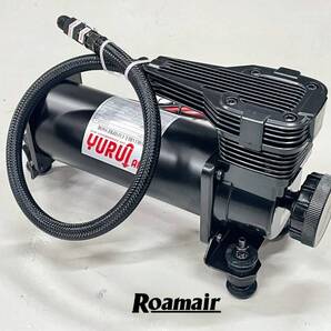 【高出力】エアサス コンプレッサー 485cタイプ 200psi 2.2CFM 高出力 ブラック 1/4NPTホース