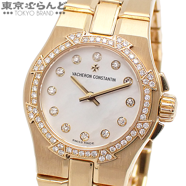 101800242vashu long * темно синий s Tintin over She's 16550-423J-8885 K18YG чистое золото ракушка 12P diamond наручные часы женский QZ с отделкой 