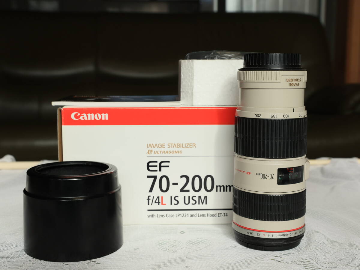 中古/美品 Canon EF70-200mm/f4L IS USM 元箱あり 中古/美品 Canon EF70-200mm/f4L IS USM 元箱あり EF70-200mm F4L IS