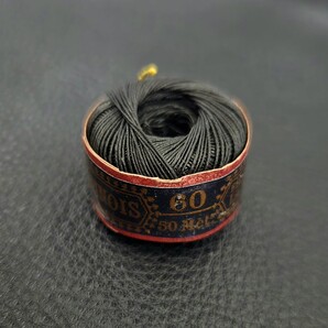 フランス AU CHINOIS アンティーク 糸巻き スプール france vintage antique 補修 黒 糸 20s 30s デッドストック