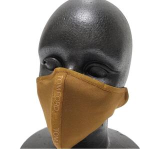 新品 本物 トム フォード TOM FORDロゴを大胆に配したマスク 洗える大人用 男女兼用 ハイブランド マスク 完売Lサイズ CARAMEL