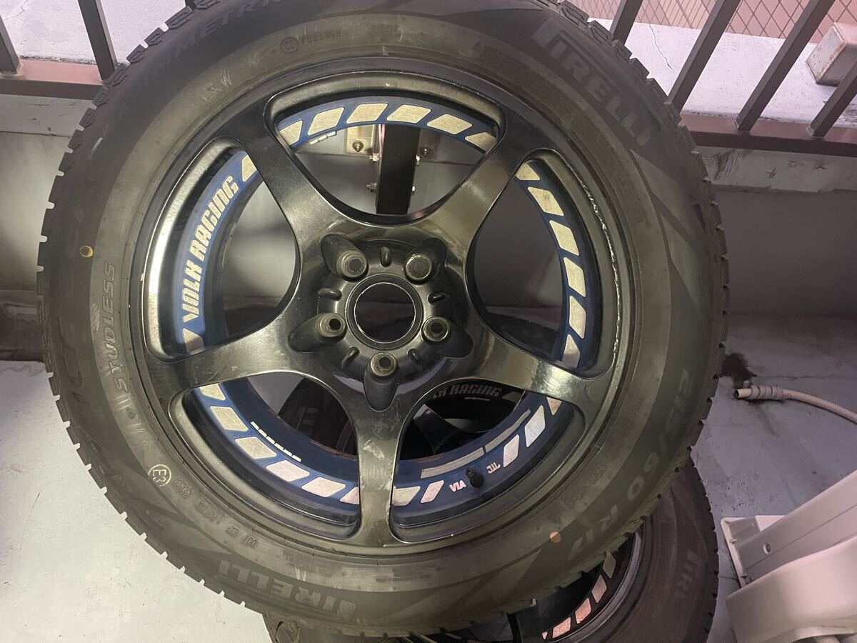 RAYS Volkracing колесо 2022 год производства Pirelli лёд Zero asime Toriko зимние шины имеется 4шт.@215-60-17